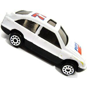 Small #77 Pepsi Race Car Toy Die-Cast White & Black Loose Collectible Unbranded